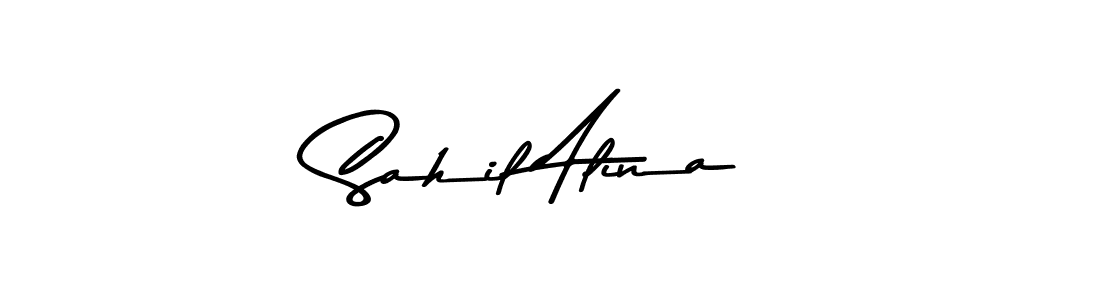 You should practise on your own different ways (Asem Kandis PERSONAL USE) to write your name (Sahil Alina) in signature. don't let someone else do it for you. Sahil Alina signature style 9 images and pictures png