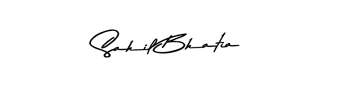 Also You can easily find your signature by using the search form. We will create Sahil Bhatia name handwritten signature images for you free of cost using Asem Kandis PERSONAL USE sign style. Sahil Bhatia signature style 9 images and pictures png