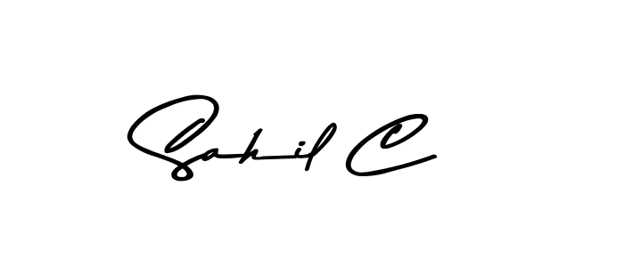 Also we have Sahil C name is the best signature style. Create professional handwritten signature collection using Asem Kandis PERSONAL USE autograph style. Sahil C signature style 9 images and pictures png