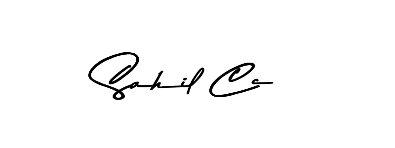 if you are searching for the best signature style for your name Sahil Cc. so please give up your signature search. here we have designed multiple signature styles  using Asem Kandis PERSONAL USE. Sahil Cc signature style 9 images and pictures png