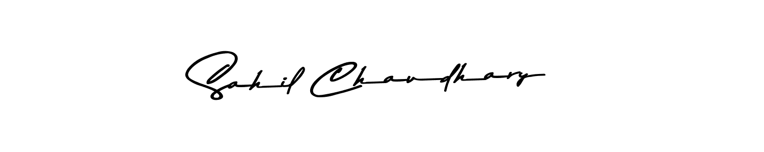 Design your own signature with our free online signature maker. With this signature software, you can create a handwritten (Asem Kandis PERSONAL USE) signature for name Sahil Chaudhary. Sahil Chaudhary signature style 9 images and pictures png