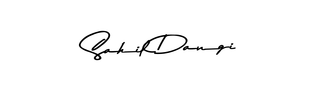 Use a signature maker to create a handwritten signature online. With this signature software, you can design (Asem Kandis PERSONAL USE) your own signature for name Sahil Dangi. Sahil Dangi signature style 9 images and pictures png