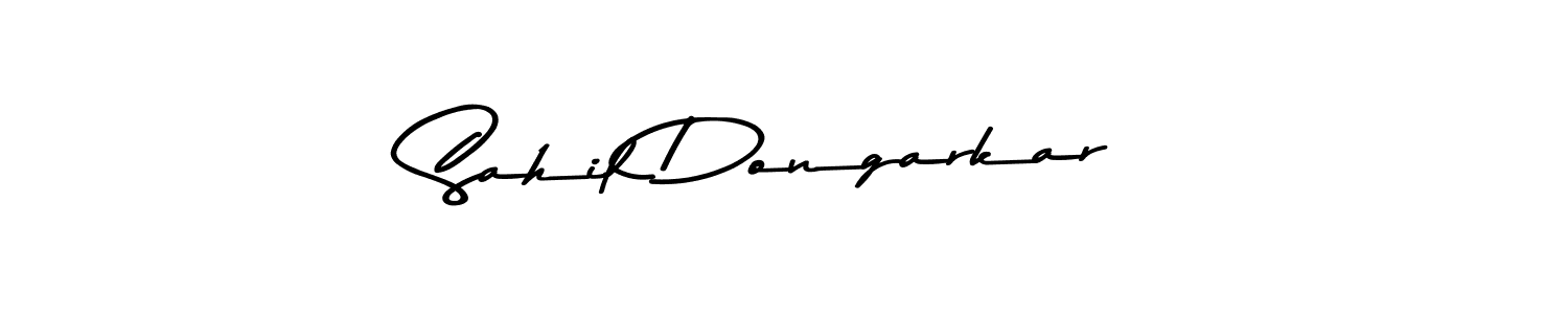 This is the best signature style for the Sahil Dongarkar name. Also you like these signature font (Asem Kandis PERSONAL USE). Mix name signature. Sahil Dongarkar signature style 9 images and pictures png