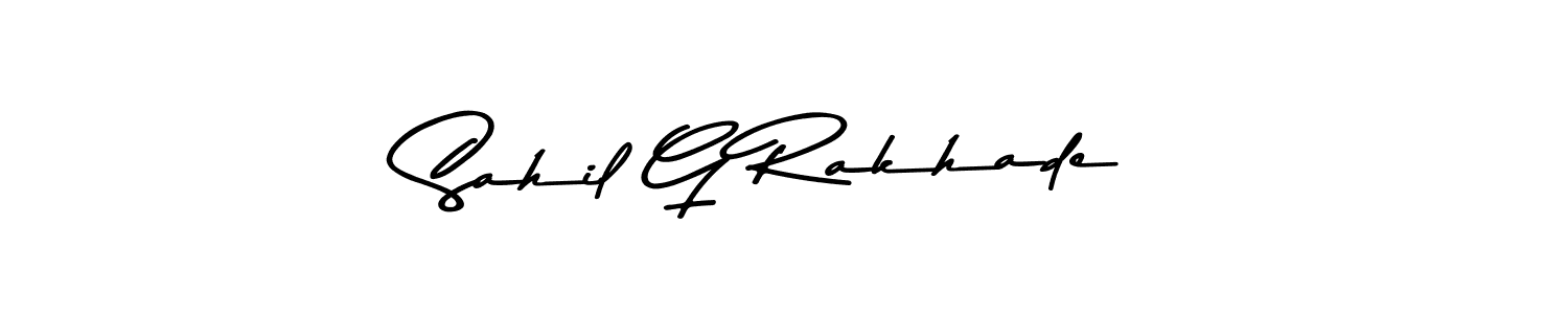 Design your own signature with our free online signature maker. With this signature software, you can create a handwritten (Asem Kandis PERSONAL USE) signature for name Sahil G Rakhade. Sahil G Rakhade signature style 9 images and pictures png