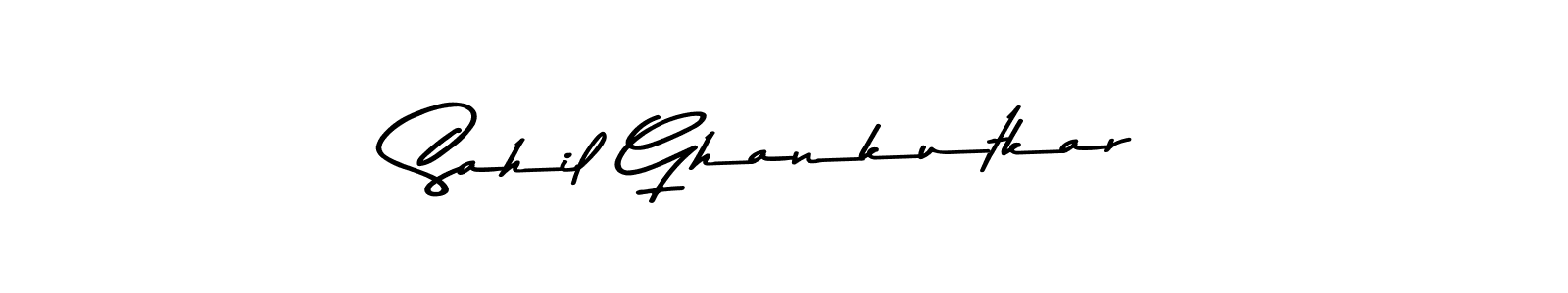 How to make Sahil Ghankutkar signature? Asem Kandis PERSONAL USE is a professional autograph style. Create handwritten signature for Sahil Ghankutkar name. Sahil Ghankutkar signature style 9 images and pictures png