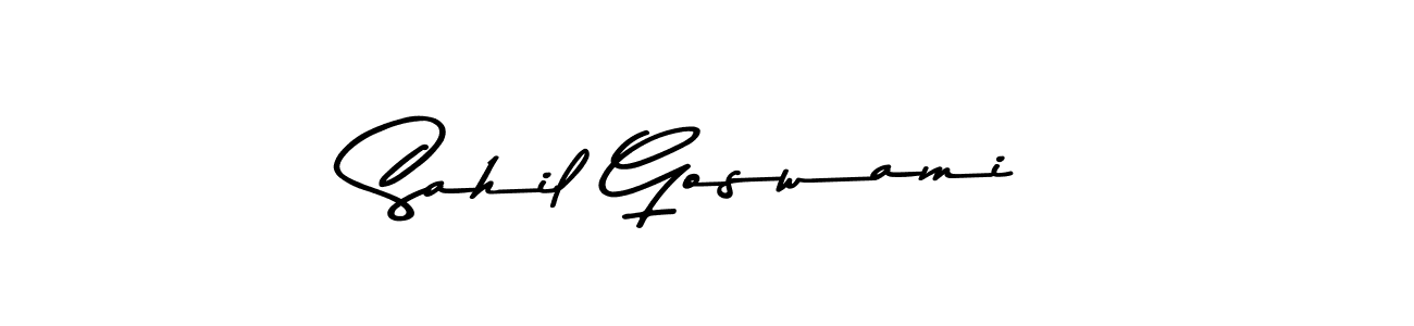 You should practise on your own different ways (Asem Kandis PERSONAL USE) to write your name (Sahil Goswami) in signature. don't let someone else do it for you. Sahil Goswami signature style 9 images and pictures png