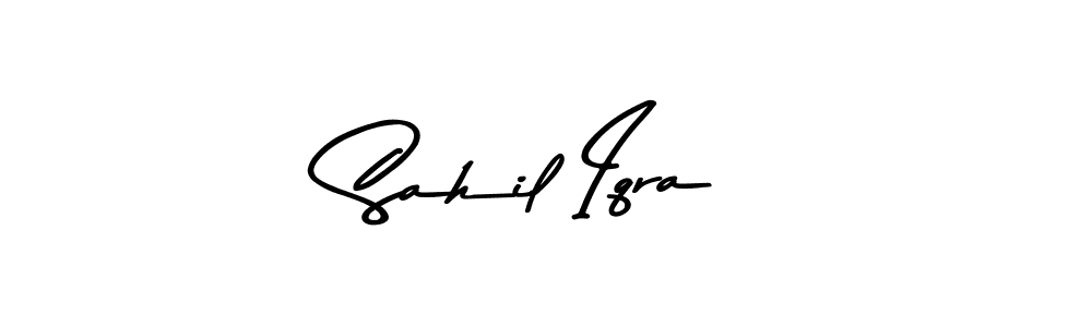 How to make Sahil Iqra signature? Asem Kandis PERSONAL USE is a professional autograph style. Create handwritten signature for Sahil Iqra name. Sahil Iqra signature style 9 images and pictures png