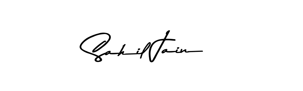 Sahil Jain stylish signature style. Best Handwritten Sign (Asem Kandis PERSONAL USE) for my name. Handwritten Signature Collection Ideas for my name Sahil Jain. Sahil Jain signature style 9 images and pictures png