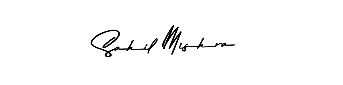 Create a beautiful signature design for name Sahil Mishra. With this signature (Asem Kandis PERSONAL USE) fonts, you can make a handwritten signature for free. Sahil Mishra signature style 9 images and pictures png