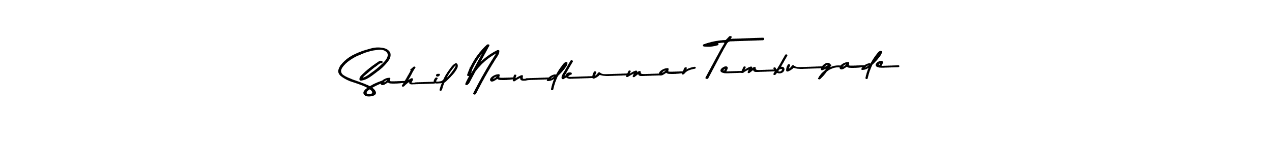 Here are the top 10 professional signature styles for the name Sahil Nandkumar Tembugade. These are the best autograph styles you can use for your name. Sahil Nandkumar Tembugade signature style 9 images and pictures png