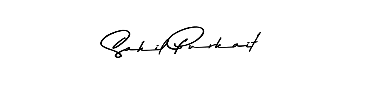 Use a signature maker to create a handwritten signature online. With this signature software, you can design (Asem Kandis PERSONAL USE) your own signature for name Sahil Purkait. Sahil Purkait signature style 9 images and pictures png