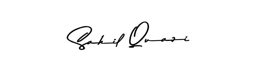 The best way (Asem Kandis PERSONAL USE) to make a short signature is to pick only two or three words in your name. The name Sahil Quazi include a total of six letters. For converting this name. Sahil Quazi signature style 9 images and pictures png