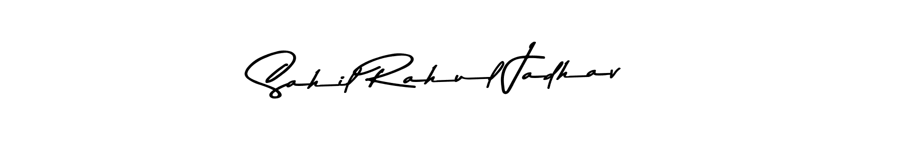 Use a signature maker to create a handwritten signature online. With this signature software, you can design (Asem Kandis PERSONAL USE) your own signature for name Sahil Rahul Jadhav. Sahil Rahul Jadhav signature style 9 images and pictures png