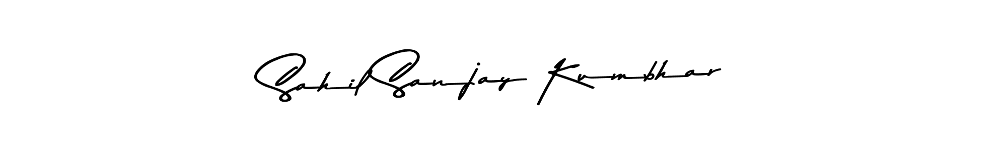 Also You can easily find your signature by using the search form. We will create Sahil Sanjay Kumbhar name handwritten signature images for you free of cost using Asem Kandis PERSONAL USE sign style. Sahil Sanjay Kumbhar signature style 9 images and pictures png