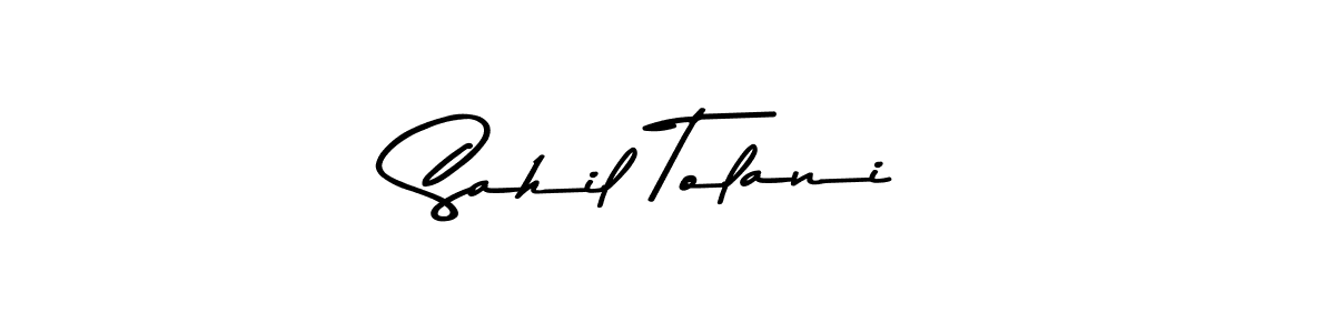 Make a beautiful signature design for name Sahil Tolani. With this signature (Asem Kandis PERSONAL USE) style, you can create a handwritten signature for free. Sahil Tolani signature style 9 images and pictures png