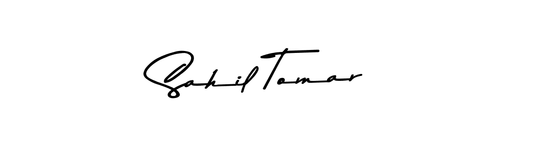 The best way (Asem Kandis PERSONAL USE) to make a short signature is to pick only two or three words in your name. The name Sahil Tomar include a total of six letters. For converting this name. Sahil Tomar signature style 9 images and pictures png