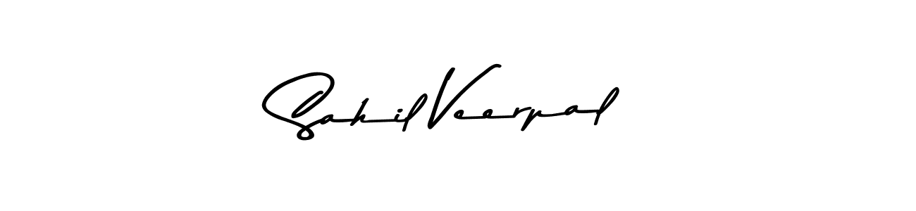 Also You can easily find your signature by using the search form. We will create Sahil Veerpal name handwritten signature images for you free of cost using Asem Kandis PERSONAL USE sign style. Sahil Veerpal signature style 9 images and pictures png