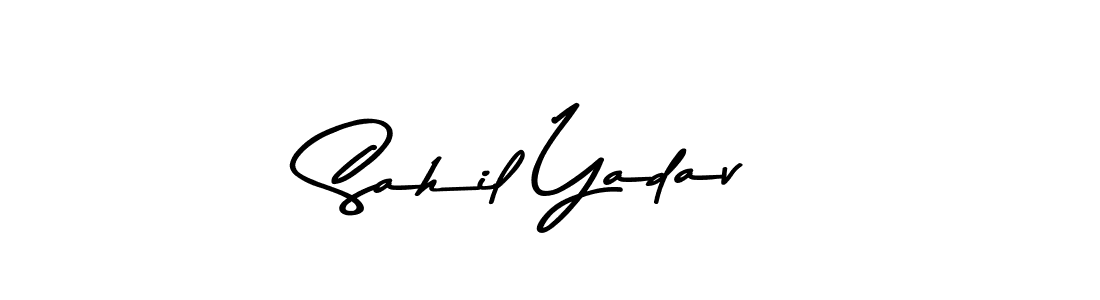How to make Sahil Yadav name signature. Use Asem Kandis PERSONAL USE style for creating short signs online. This is the latest handwritten sign. Sahil Yadav signature style 9 images and pictures png