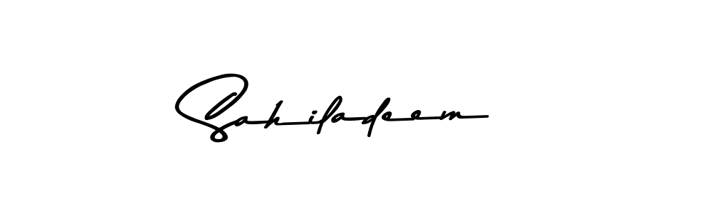 The best way (Asem Kandis PERSONAL USE) to make a short signature is to pick only two or three words in your name. The name Sahiladeem include a total of six letters. For converting this name. Sahiladeem signature style 9 images and pictures png