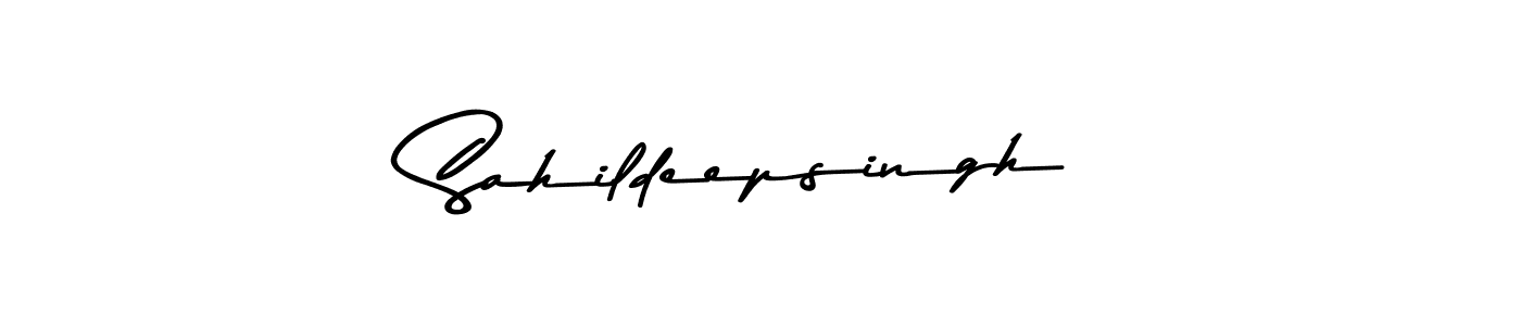 Create a beautiful signature design for name Sahildeepsingh. With this signature (Asem Kandis PERSONAL USE) fonts, you can make a handwritten signature for free. Sahildeepsingh signature style 9 images and pictures png