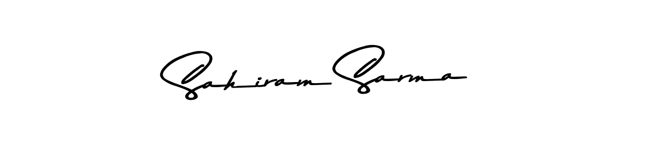 Sahiram Sarma stylish signature style. Best Handwritten Sign (Asem Kandis PERSONAL USE) for my name. Handwritten Signature Collection Ideas for my name Sahiram Sarma. Sahiram Sarma signature style 9 images and pictures png