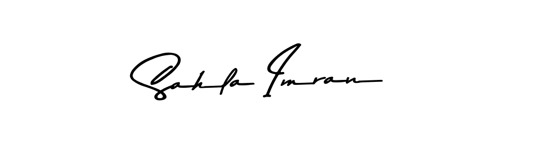 Use a signature maker to create a handwritten signature online. With this signature software, you can design (Asem Kandis PERSONAL USE) your own signature for name Sahla Imran. Sahla Imran signature style 9 images and pictures png