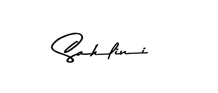 How to make Sahlini name signature. Use Asem Kandis PERSONAL USE style for creating short signs online. This is the latest handwritten sign. Sahlini signature style 9 images and pictures png