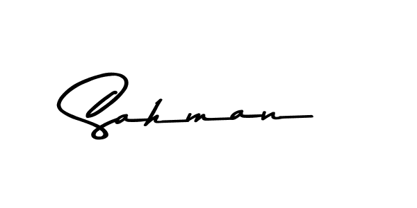 Similarly Asem Kandis PERSONAL USE is the best handwritten signature design. Signature creator online .You can use it as an online autograph creator for name Sahman. Sahman signature style 9 images and pictures png