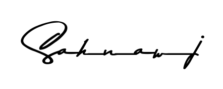 Create an unforgettable impression when signing with Sahnawj name styled in Asem Kandis PERSONAL USE typography. 100% free online generator. Sahnawj signature style 9 images and pictures png