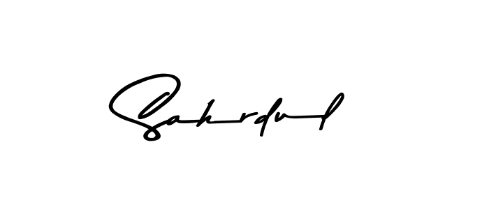 How to make Sahrdul name signature. Use Asem Kandis PERSONAL USE style for creating short signs online. This is the latest handwritten sign. Sahrdul signature style 9 images and pictures png