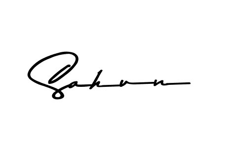 Sahun stylish signature style. Best Handwritten Sign (Asem Kandis PERSONAL USE) for my name. Handwritten Signature Collection Ideas for my name Sahun. Sahun signature style 9 images and pictures png