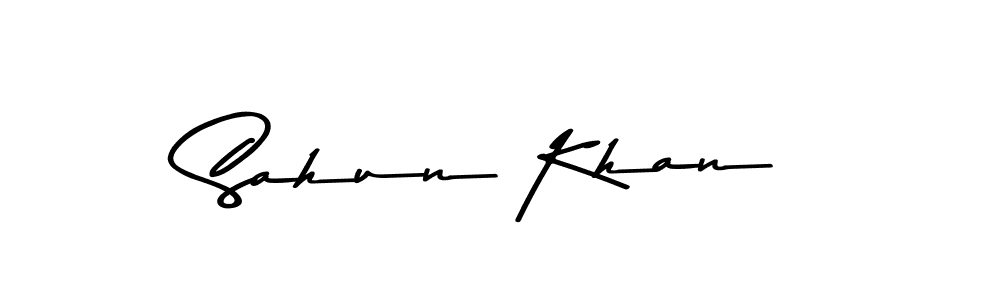 Design your own signature with our free online signature maker. With this signature software, you can create a handwritten (Asem Kandis PERSONAL USE) signature for name Sahun Khan. Sahun Khan signature style 9 images and pictures png