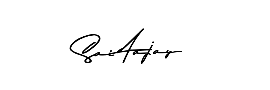 How to make Sai Aajay name signature. Use Asem Kandis PERSONAL USE style for creating short signs online. This is the latest handwritten sign. Sai Aajay signature style 9 images and pictures png