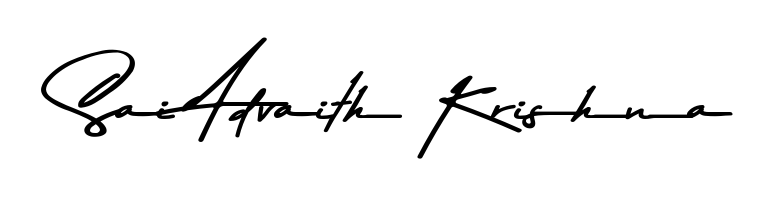Here are the top professional signature styles for the name Sai Advaith Krishna. These are the best autograph styles you can use for your name. Sai Advaith Krishna signature style 9 images and pictures png