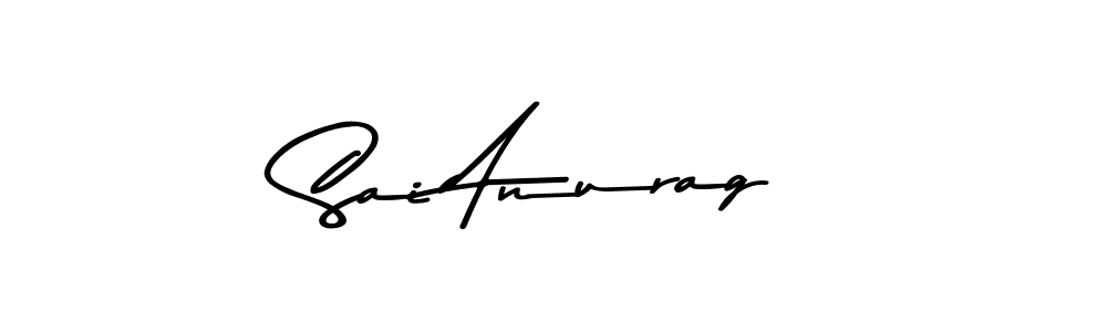 Make a beautiful signature design for name Sai Anurag. With this signature (Asem Kandis PERSONAL USE) style, you can create a handwritten signature for free. Sai Anurag signature style 9 images and pictures png