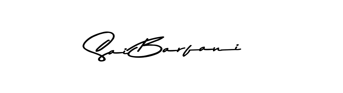 Make a beautiful signature design for name Sai Barfani. With this signature (Asem Kandis PERSONAL USE) style, you can create a handwritten signature for free. Sai Barfani signature style 9 images and pictures png