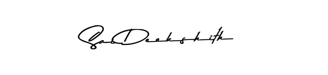 It looks lik you need a new signature style for name Sai Deekshith. Design unique handwritten (Asem Kandis PERSONAL USE) signature with our free signature maker in just a few clicks. Sai Deekshith signature style 9 images and pictures png