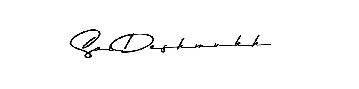 Create a beautiful signature design for name Sai Deshmukh. With this signature (Asem Kandis PERSONAL USE) fonts, you can make a handwritten signature for free. Sai Deshmukh signature style 9 images and pictures png