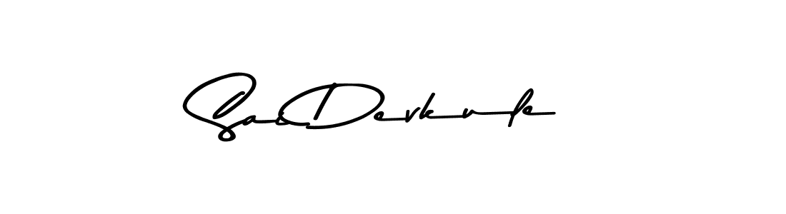 You should practise on your own different ways (Asem Kandis PERSONAL USE) to write your name (Sai Devkule) in signature. don't let someone else do it for you. Sai Devkule signature style 9 images and pictures png