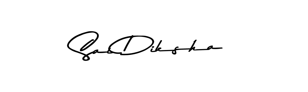 How to make Sai Diksha name signature. Use Asem Kandis PERSONAL USE style for creating short signs online. This is the latest handwritten sign. Sai Diksha signature style 9 images and pictures png