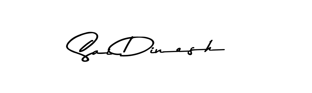 Create a beautiful signature design for name Sai Dinesh. With this signature (Asem Kandis PERSONAL USE) fonts, you can make a handwritten signature for free. Sai Dinesh signature style 9 images and pictures png