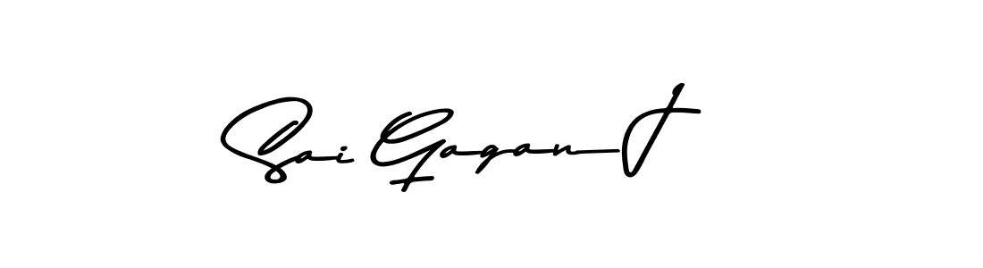 Sai Gagan J stylish signature style. Best Handwritten Sign (Asem Kandis PERSONAL USE) for my name. Handwritten Signature Collection Ideas for my name Sai Gagan J. Sai Gagan J signature style 9 images and pictures png