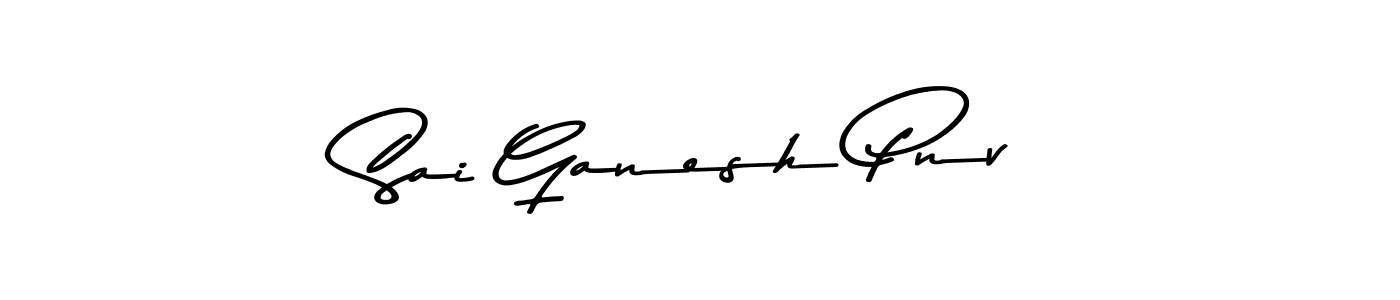 Use a signature maker to create a handwritten signature online. With this signature software, you can design (Asem Kandis PERSONAL USE) your own signature for name Sai Ganesh Pnv. Sai Ganesh Pnv signature style 9 images and pictures png