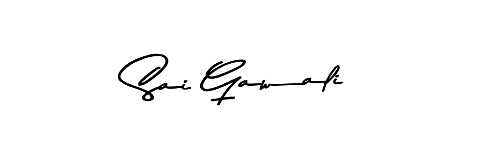 Use a signature maker to create a handwritten signature online. With this signature software, you can design (Asem Kandis PERSONAL USE) your own signature for name Sai Gawali. Sai Gawali signature style 9 images and pictures png