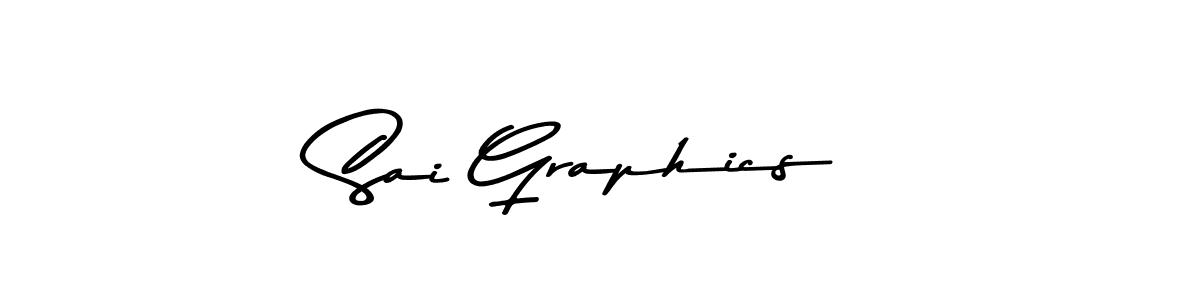 Make a beautiful signature design for name Sai Graphics. With this signature (Asem Kandis PERSONAL USE) style, you can create a handwritten signature for free. Sai Graphics signature style 9 images and pictures png