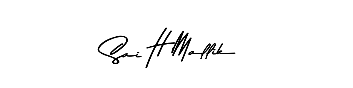 Use a signature maker to create a handwritten signature online. With this signature software, you can design (Asem Kandis PERSONAL USE) your own signature for name Sai H Mallik. Sai H Mallik signature style 9 images and pictures png