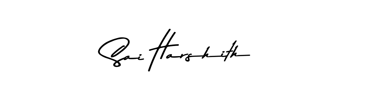 Sai Harshith stylish signature style. Best Handwritten Sign (Asem Kandis PERSONAL USE) for my name. Handwritten Signature Collection Ideas for my name Sai Harshith. Sai Harshith signature style 9 images and pictures png