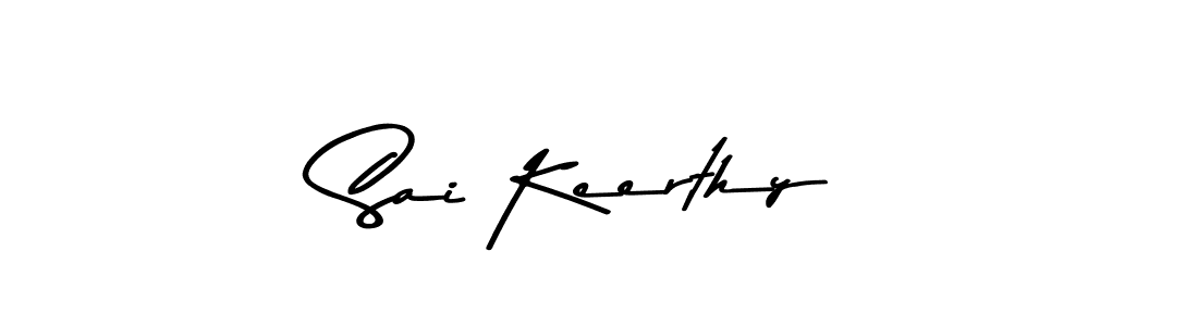 How to make Sai Keerthy name signature. Use Asem Kandis PERSONAL USE style for creating short signs online. This is the latest handwritten sign. Sai Keerthy signature style 9 images and pictures png