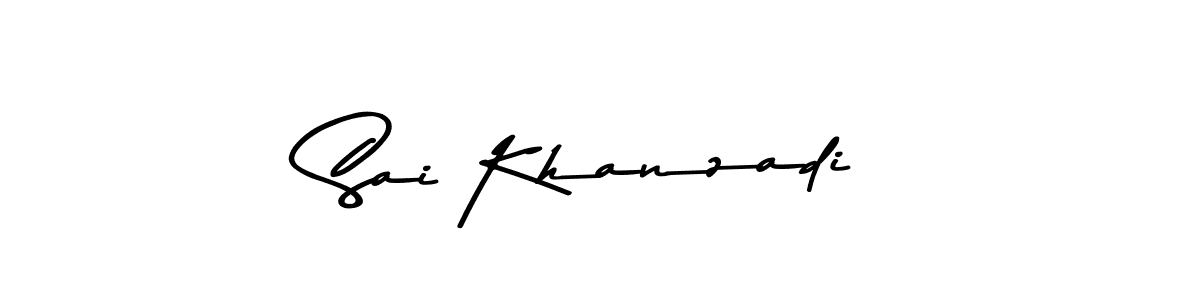 Make a beautiful signature design for name Sai Khanzadi. With this signature (Asem Kandis PERSONAL USE) style, you can create a handwritten signature for free. Sai Khanzadi signature style 9 images and pictures png