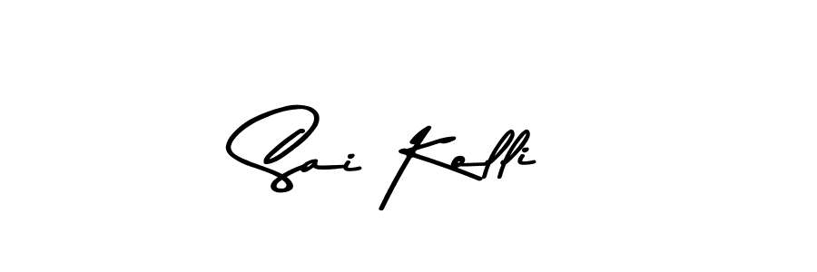 The best way (Asem Kandis PERSONAL USE) to make a short signature is to pick only two or three words in your name. The name Sai Kolli include a total of six letters. For converting this name. Sai Kolli signature style 9 images and pictures png